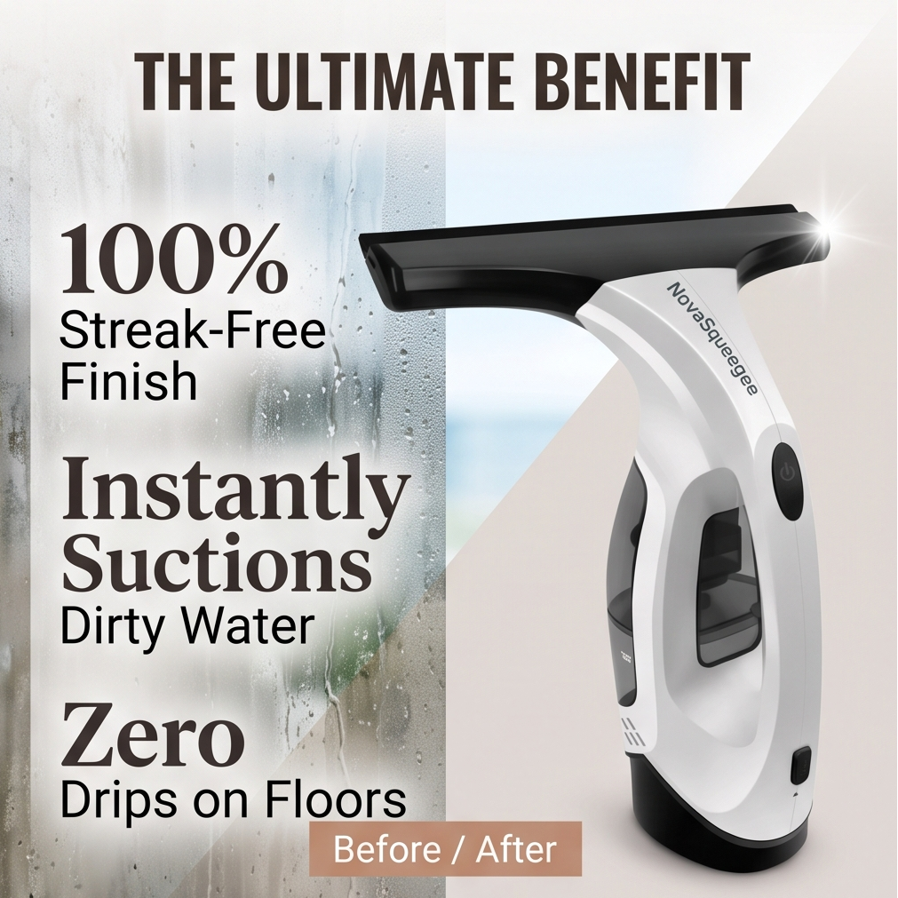 NovaSqueegee™ Cordless Window Vacuum