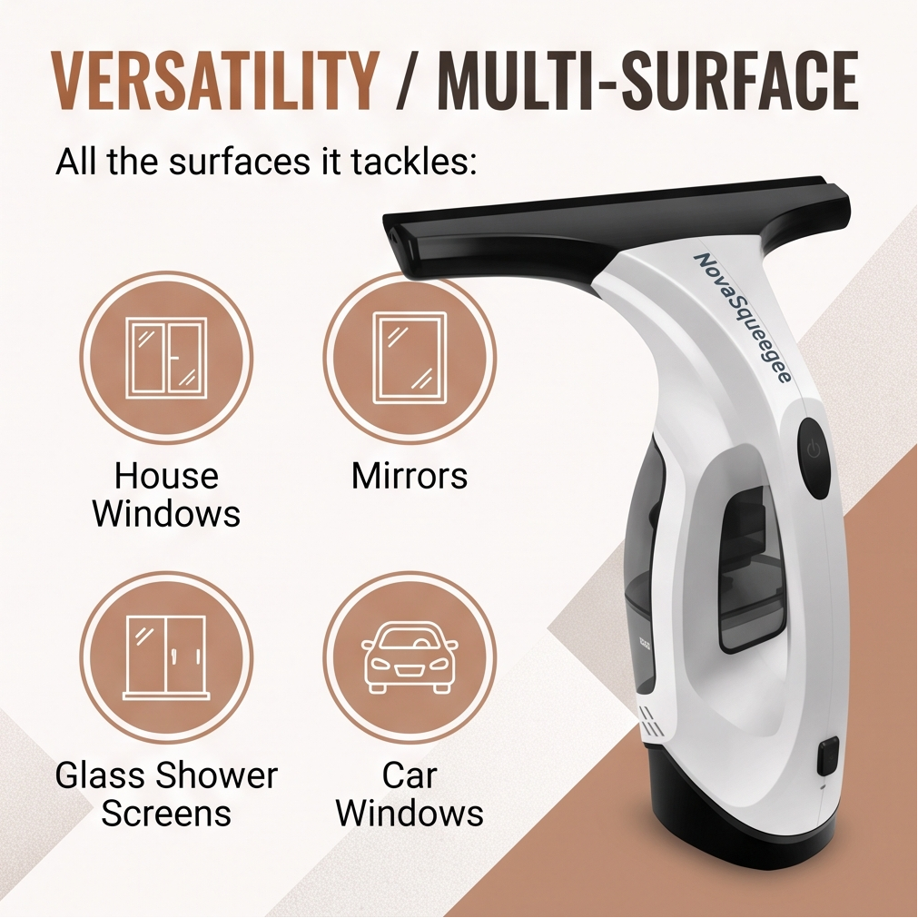 NovaSqueegee™ Cordless Window Vacuum